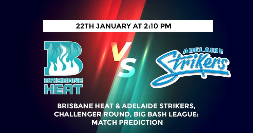 Brisbane Heat vs Adelaide Strikers: BBL Challenger Round Match prediction
